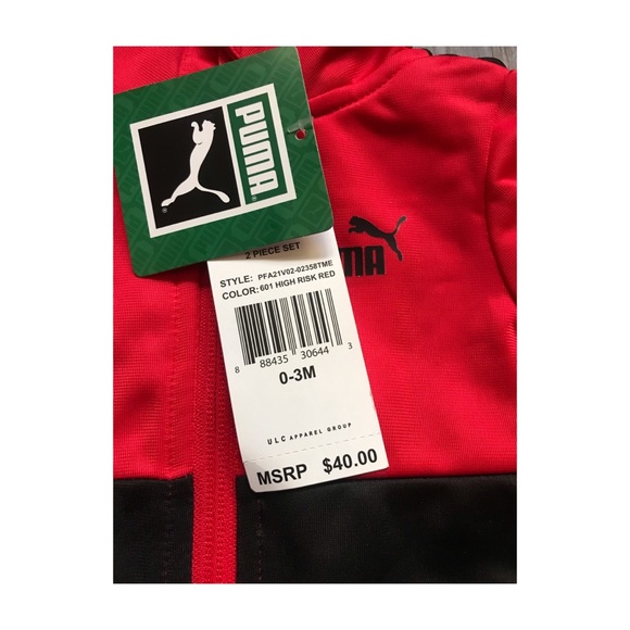 PUMA BABY TRACK JACKET AND JOGGERS SIZE 0-3 MONTHS - Picture 4 of 4